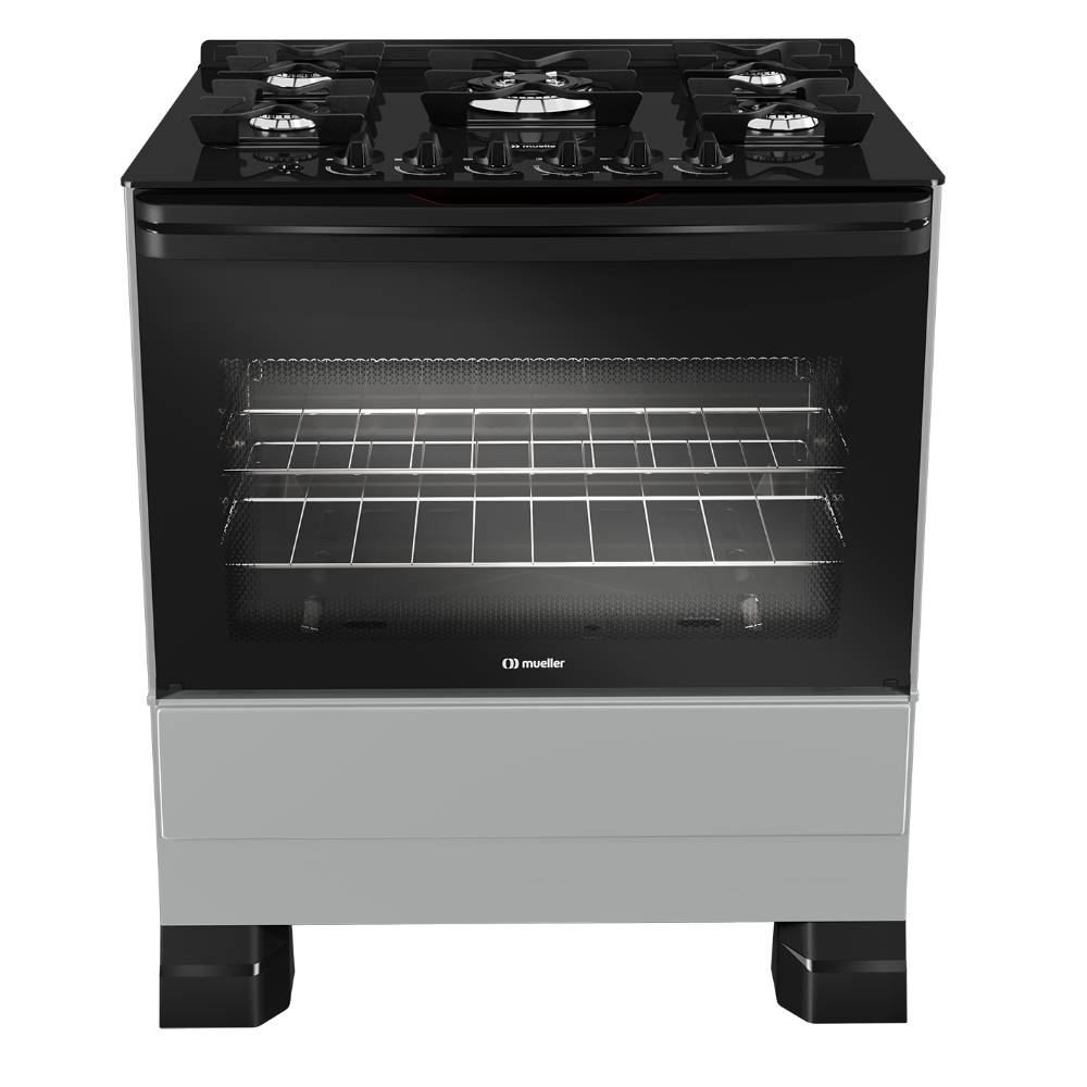Fogão De Piso 5 Bocas Mueller Tripla Chama Mfv5bf - Bivolt