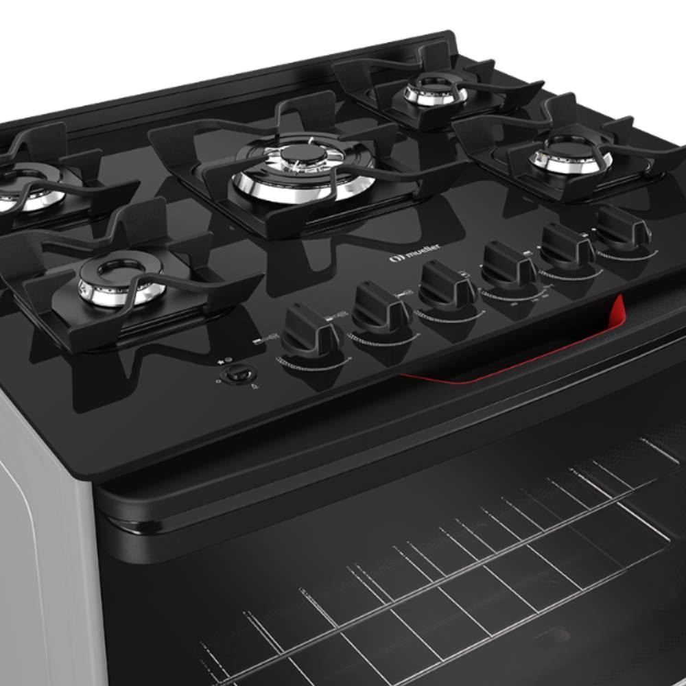 Fogão De Piso 5 Bocas Mueller Tripla Chama Mfv5bf - Bivolt