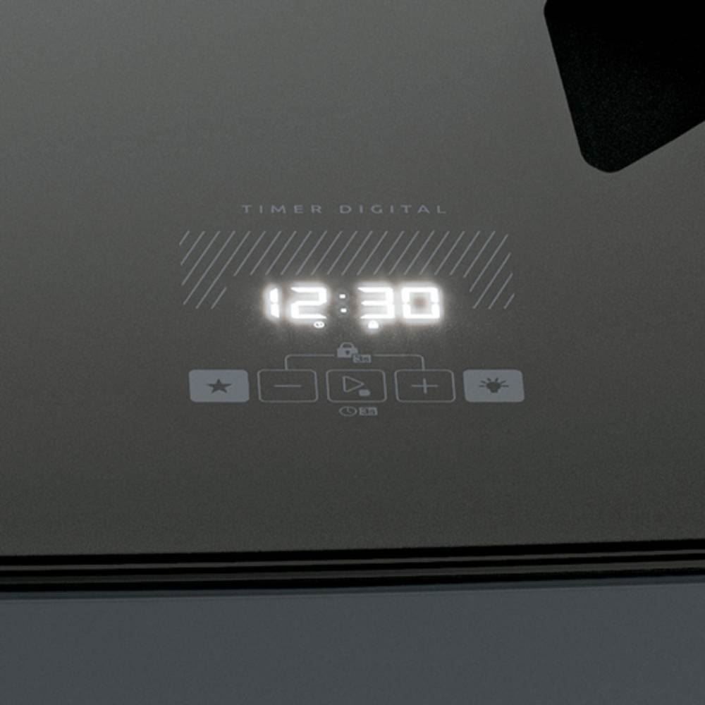 Fogão De Piso 5 Bocas Titanium Supreme Timer Glass Dako - Bivolt