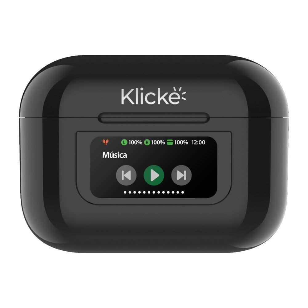 Fone de Ouvido Bluetooth com Cancelamento de Ruído Klicke Ks400 - Preto