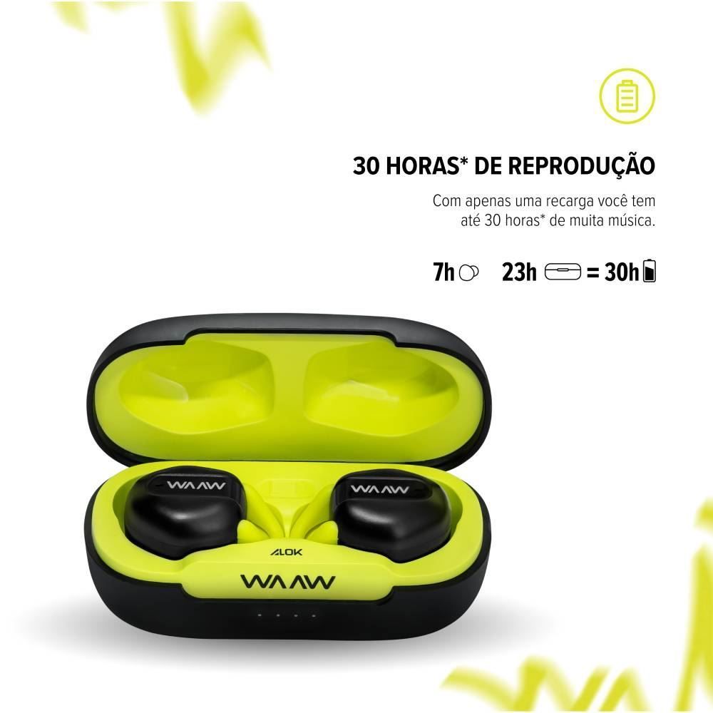 Fone De Ouvido Bluetooth Waaw By Alok Move 200
