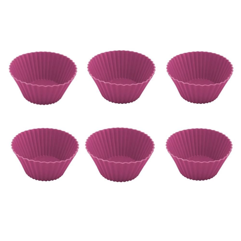 Forma De Cupcake Havan Casa Basic 6 Peças - Violeta