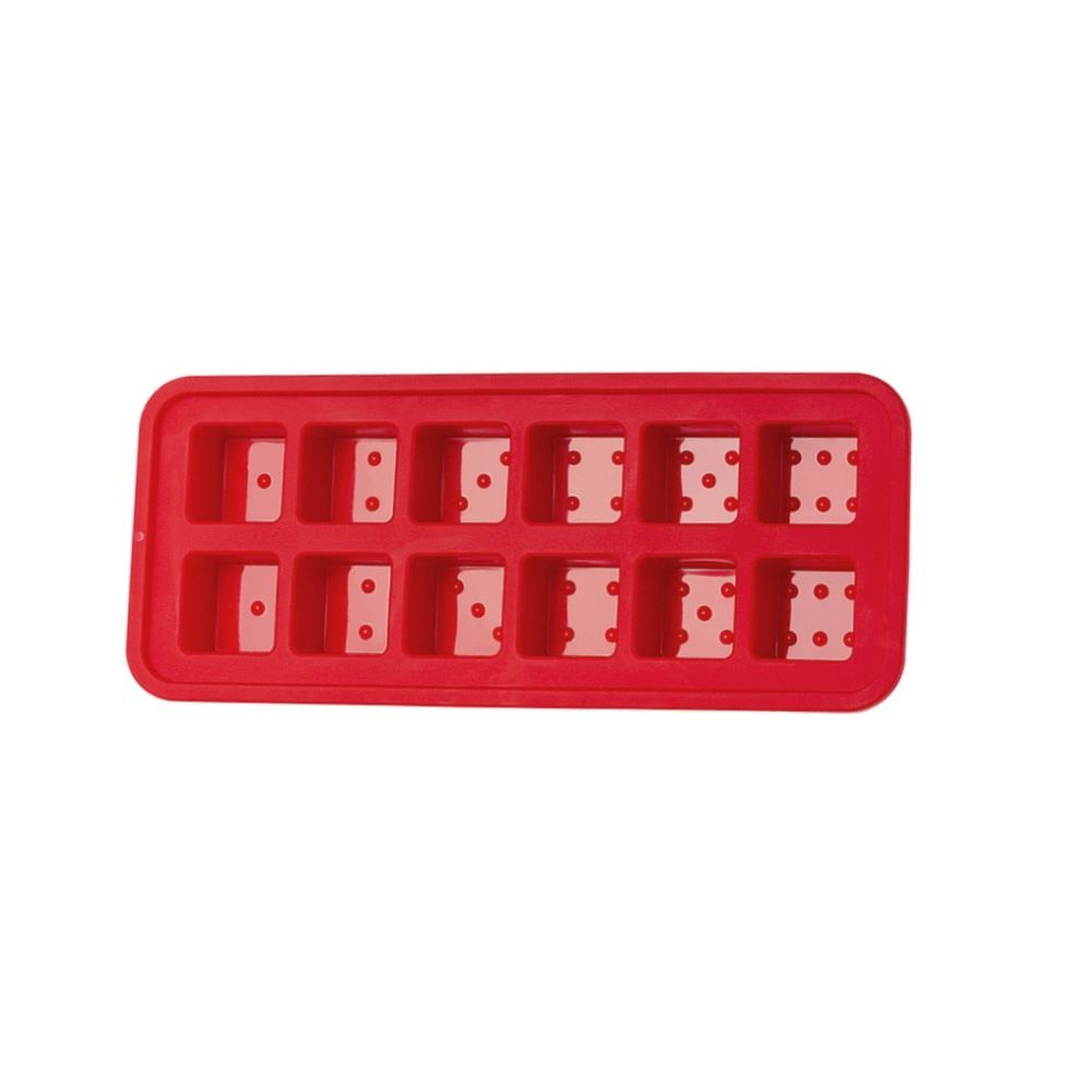 Forma de Silicone para Gelo Basic Havan Casa  - Vermelho