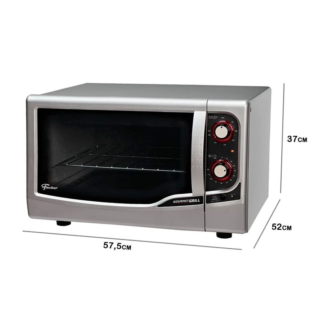 Forno Elétrico Fischer Gourmet 44 Litros Prata