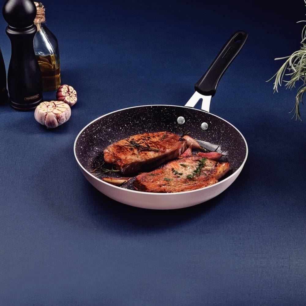 Frigideira Tramontina Tunis Revestimento Cerâmico de Indução Tramontina - Rosa Trufado