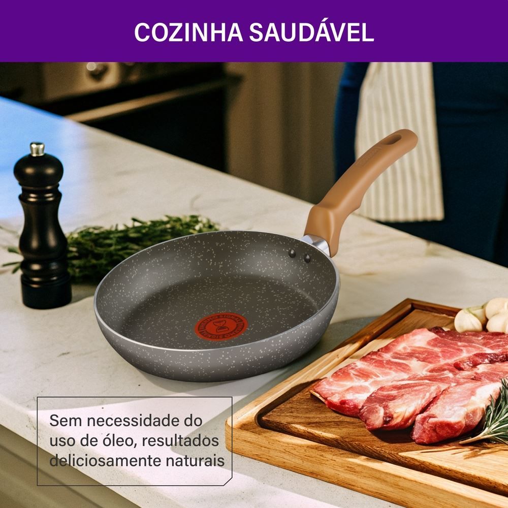 Frigideira Rochedo Natural Stone 20Cm -  20cm