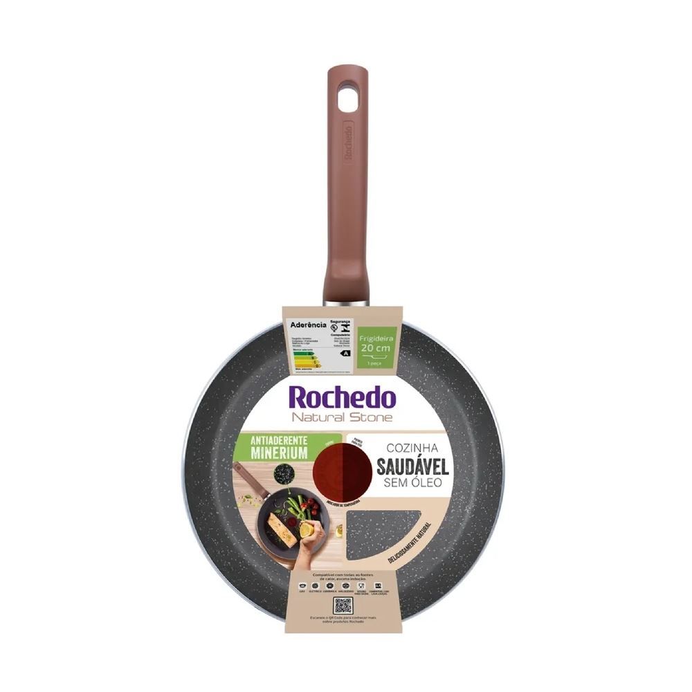 Frigideira Rochedo Natural Stone 20Cm -  20cm