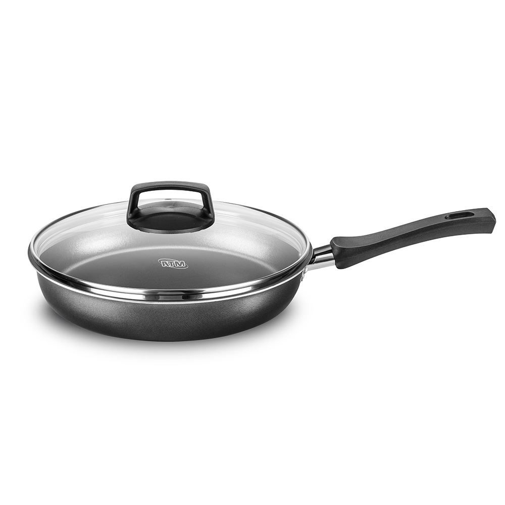 Frigideira Funda Com Tampa Mta 1,4 Litros - Cinza