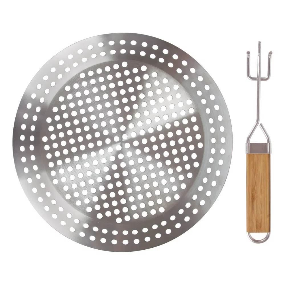 Frigideira Inox Mor Para Grelhar 2 Em 1 - 003375