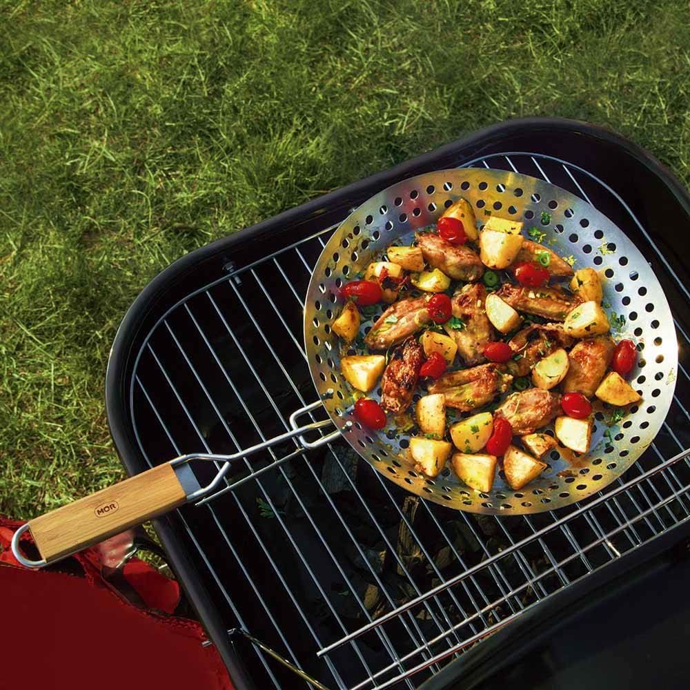 Frigideira Inox Mor Para Grelhar 2 Em 1 - 003375