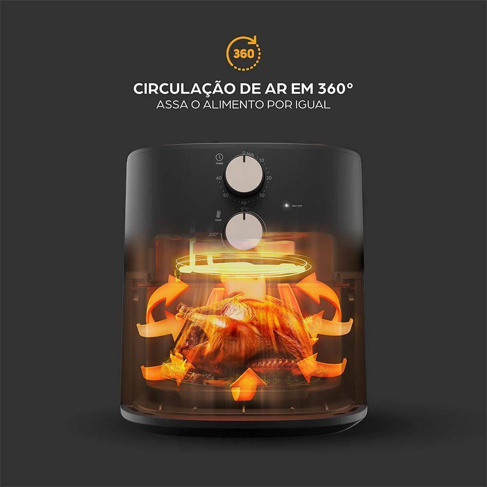 Fritadeira Air Fryer Elétrica Wap 5,2 Litros Grand Family