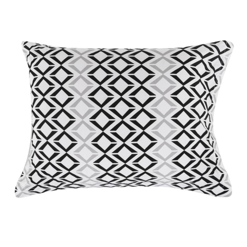 Fronha Avulsa Percal 100% Algodão Buona Fortuna 1 Pç - Benicio Preto