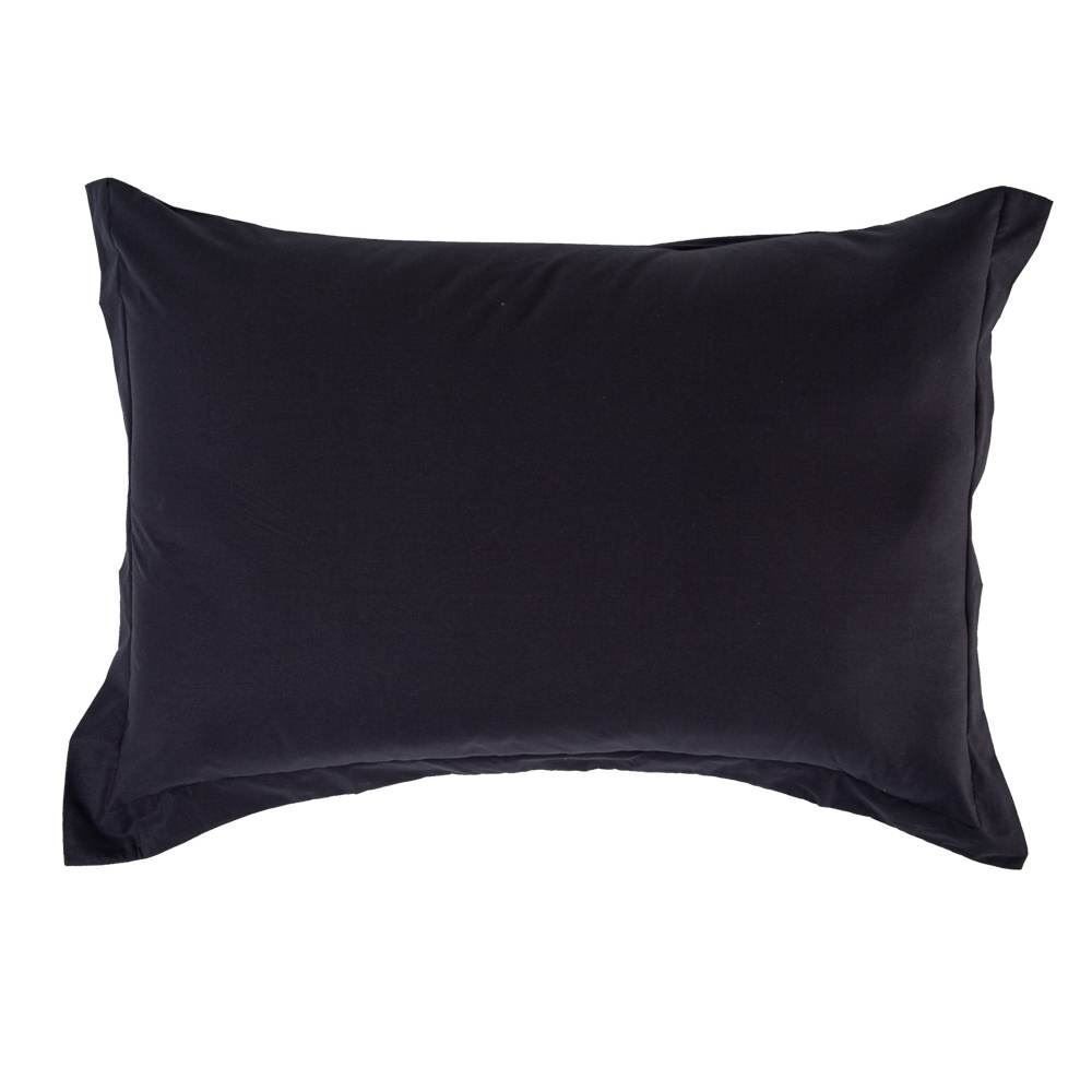 Fronha Avulsa Percal 100% Algodão Buona Fortuna - Preto Liso