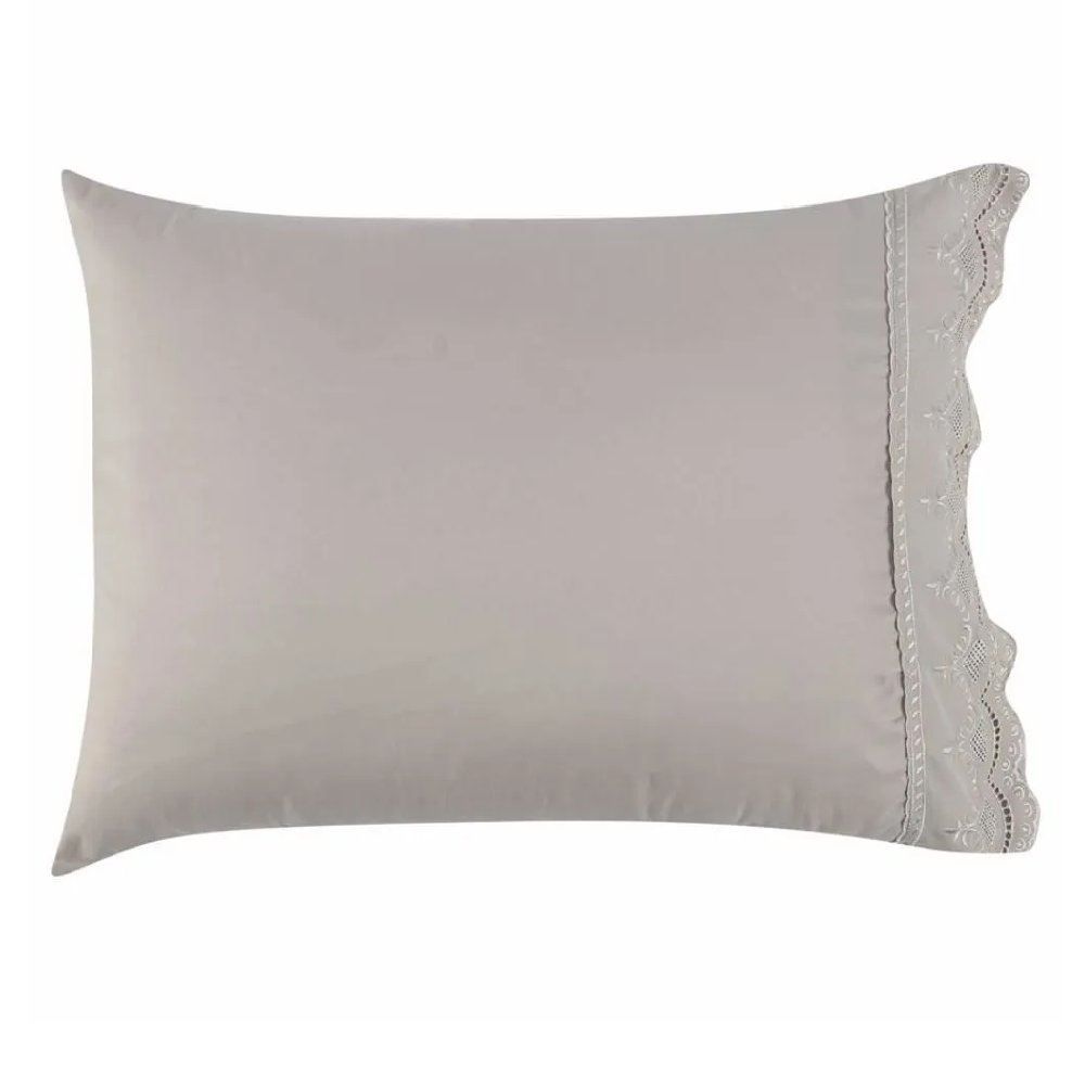 Fronha Avulsa Com Renda Havan Casa 1 Pç - Cru