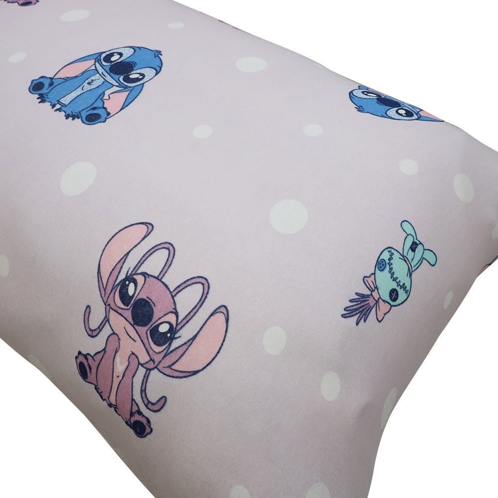 Fronha Avulsa Estampada 100% Algodão Disney  - Love Stitch