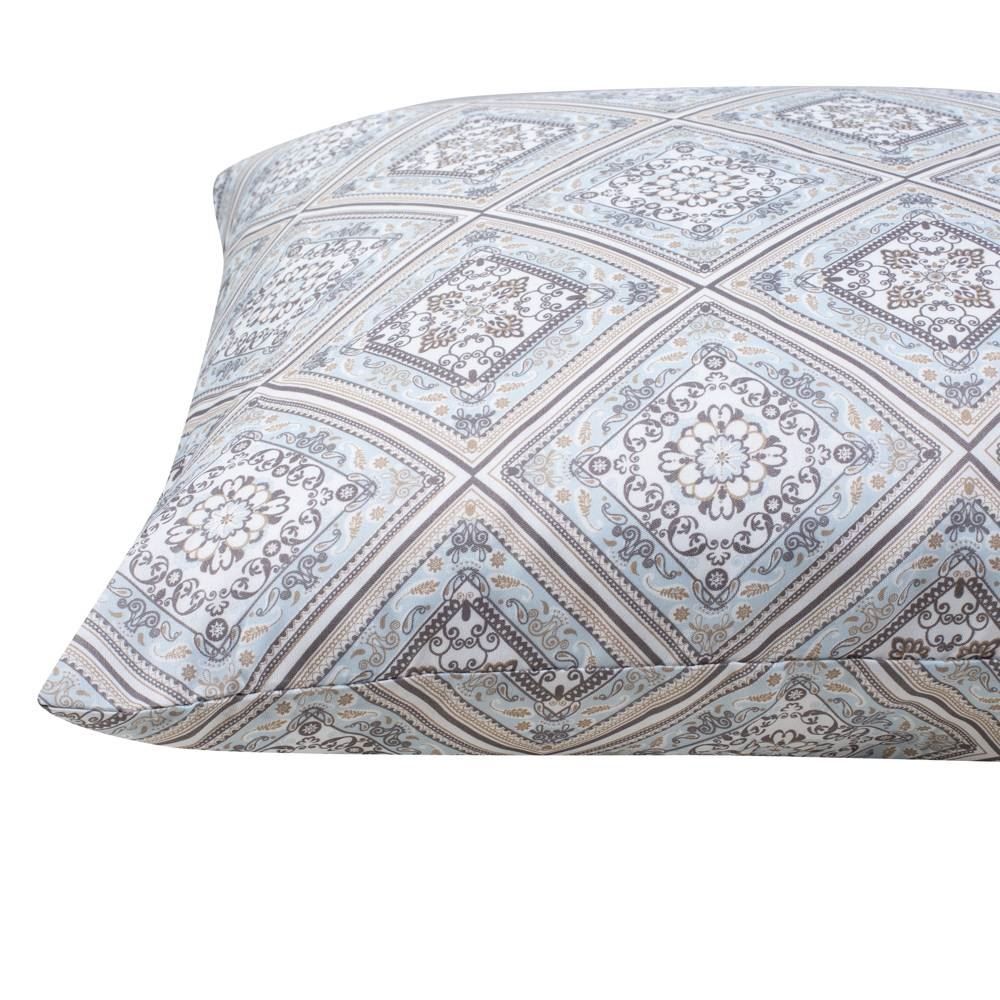 Fronha Avulsa Microfibra Estampada 150 Fios Havan Casa - Casa Blanca Azul