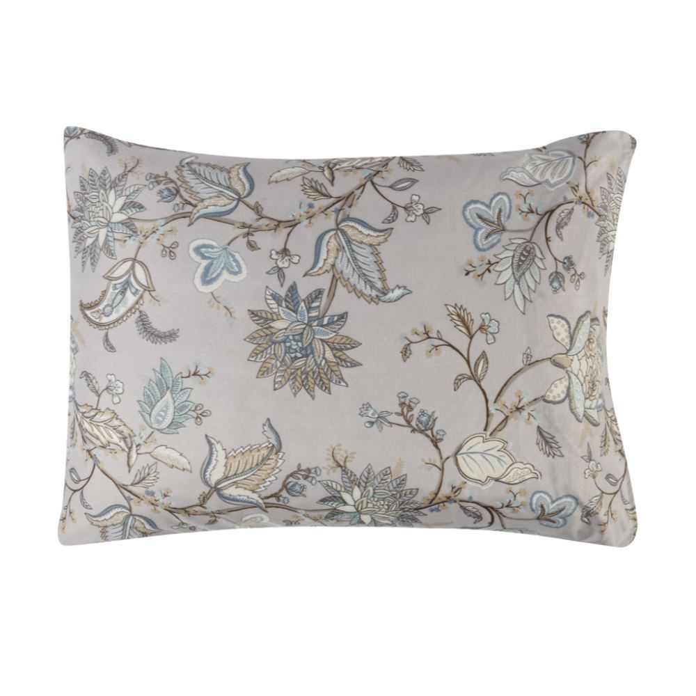 Fronha Avulsa Microfibra Estampada 100% Poliéster Havan Casa - Festival Flowers Azul 