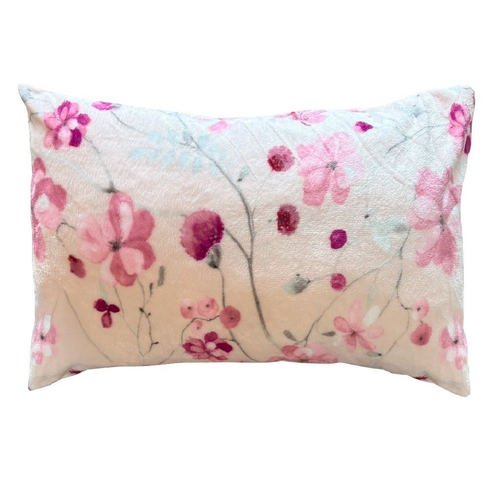 Fronha Avulsa Provence Plush Estampada Havan Casa - Brisa Doce Rosa