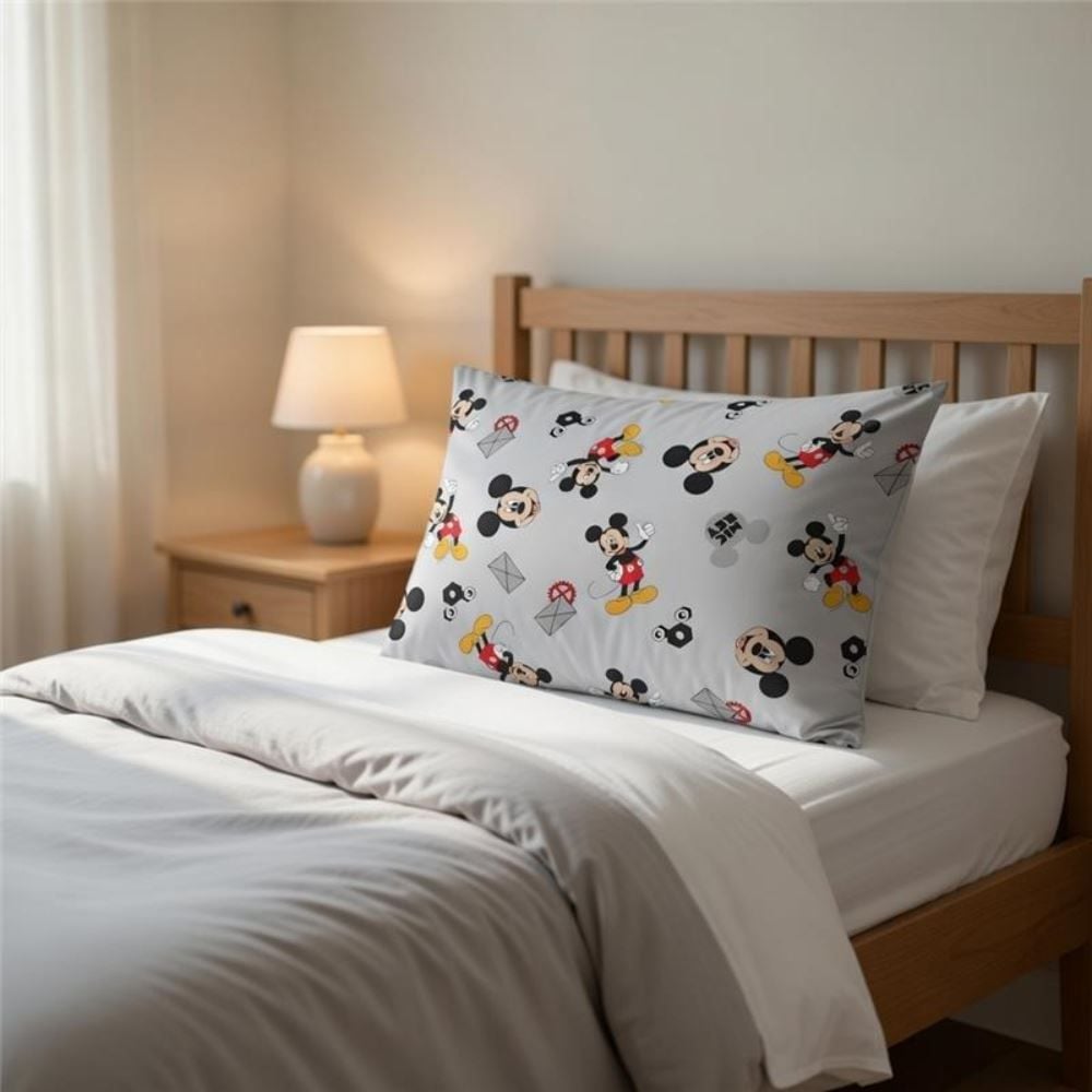 Fronha Infantil Estampada 50X70 cm Disney by Hedrons - Mickey Work Rotativo