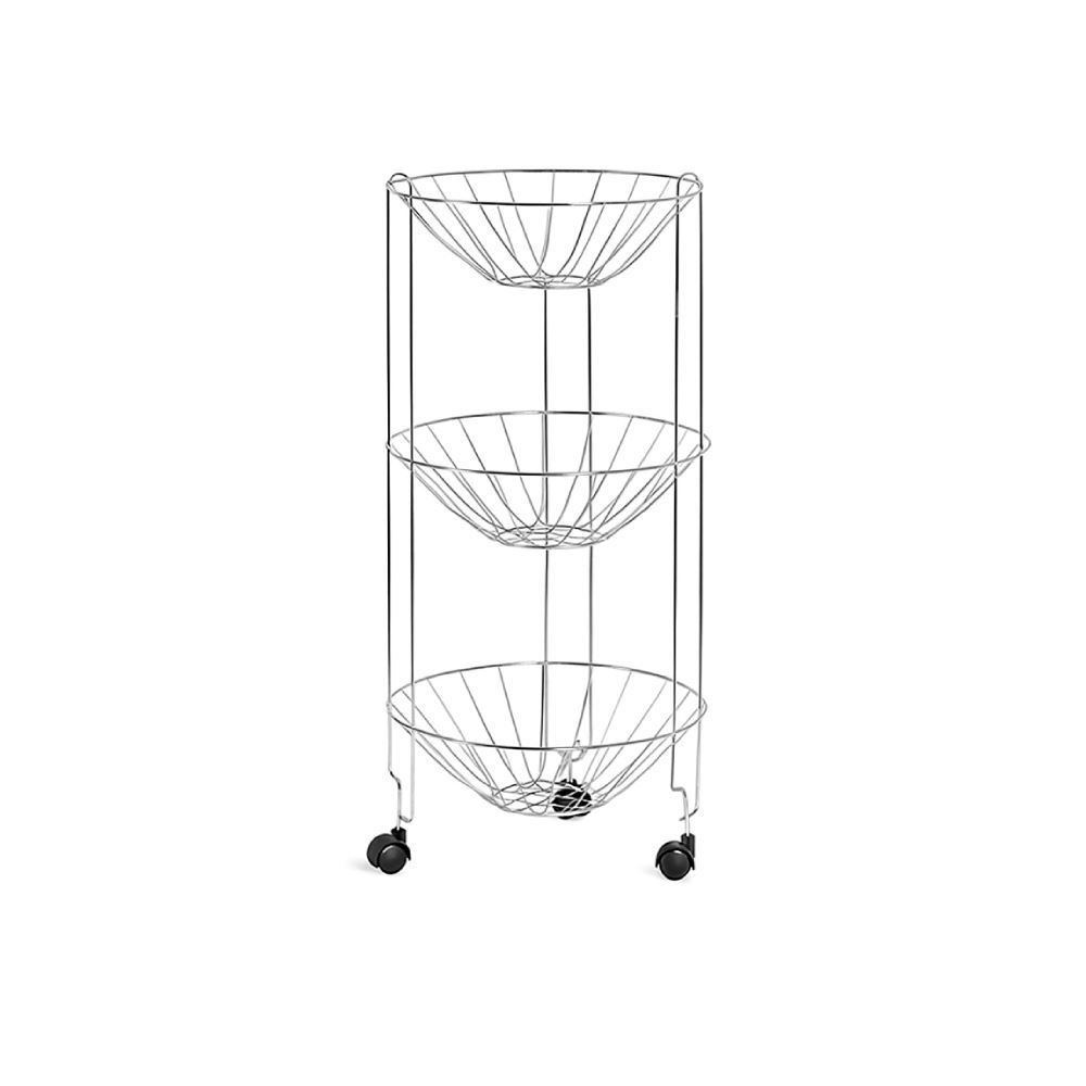 Fruteira Rio Tripla Cromado Niquelart - Aço Cromado