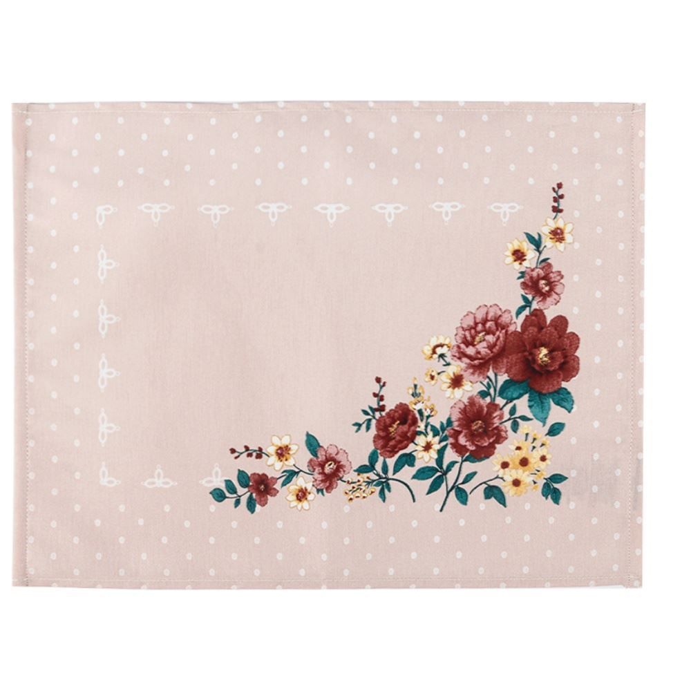 Fundo De Prato 45 X 31 Cm Clean Athenas Döhler - Flores Vintage