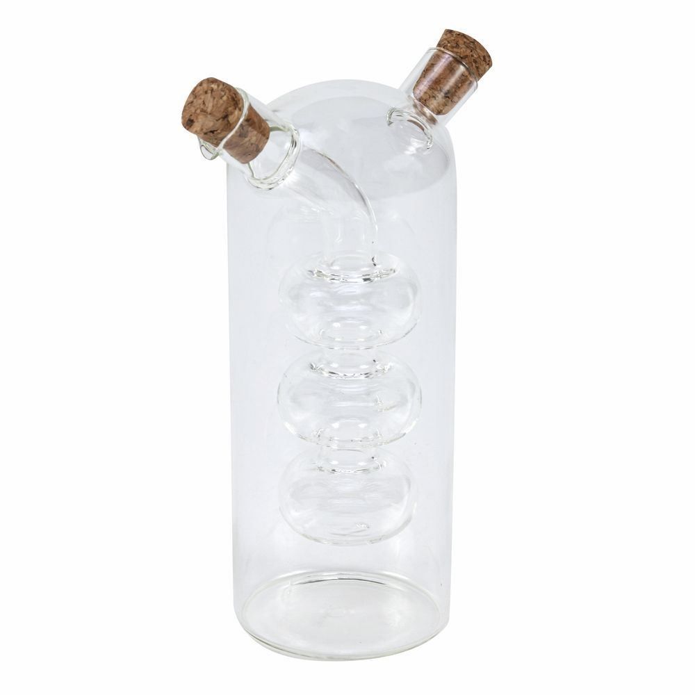 Galheteiro Duplo Espiral de Vidro Havan Casa - 380ml