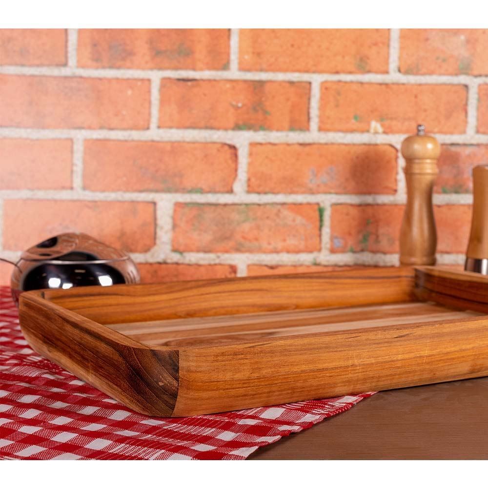 Tábua Retangular Teca Média 475X315mm Stolf - 866