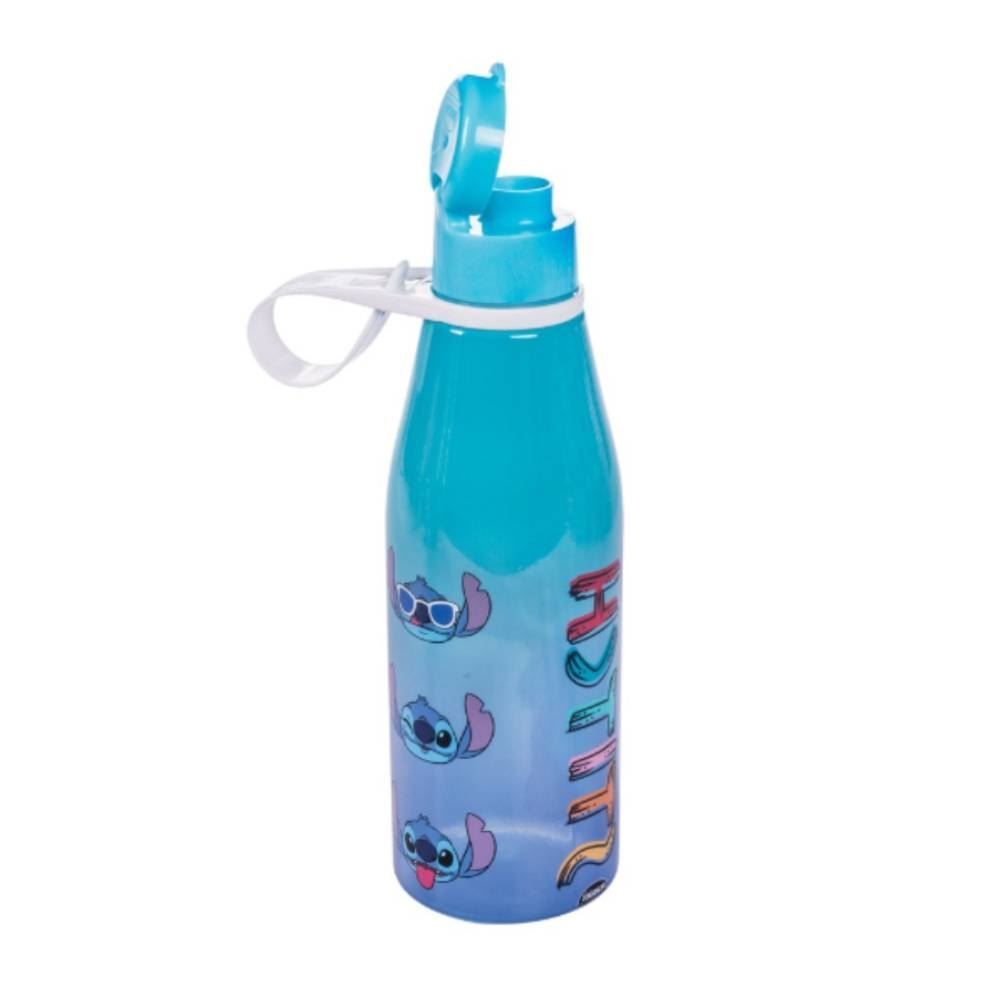 Garrafa De Água Abre Fácil Stitch Plasútil - 530ml