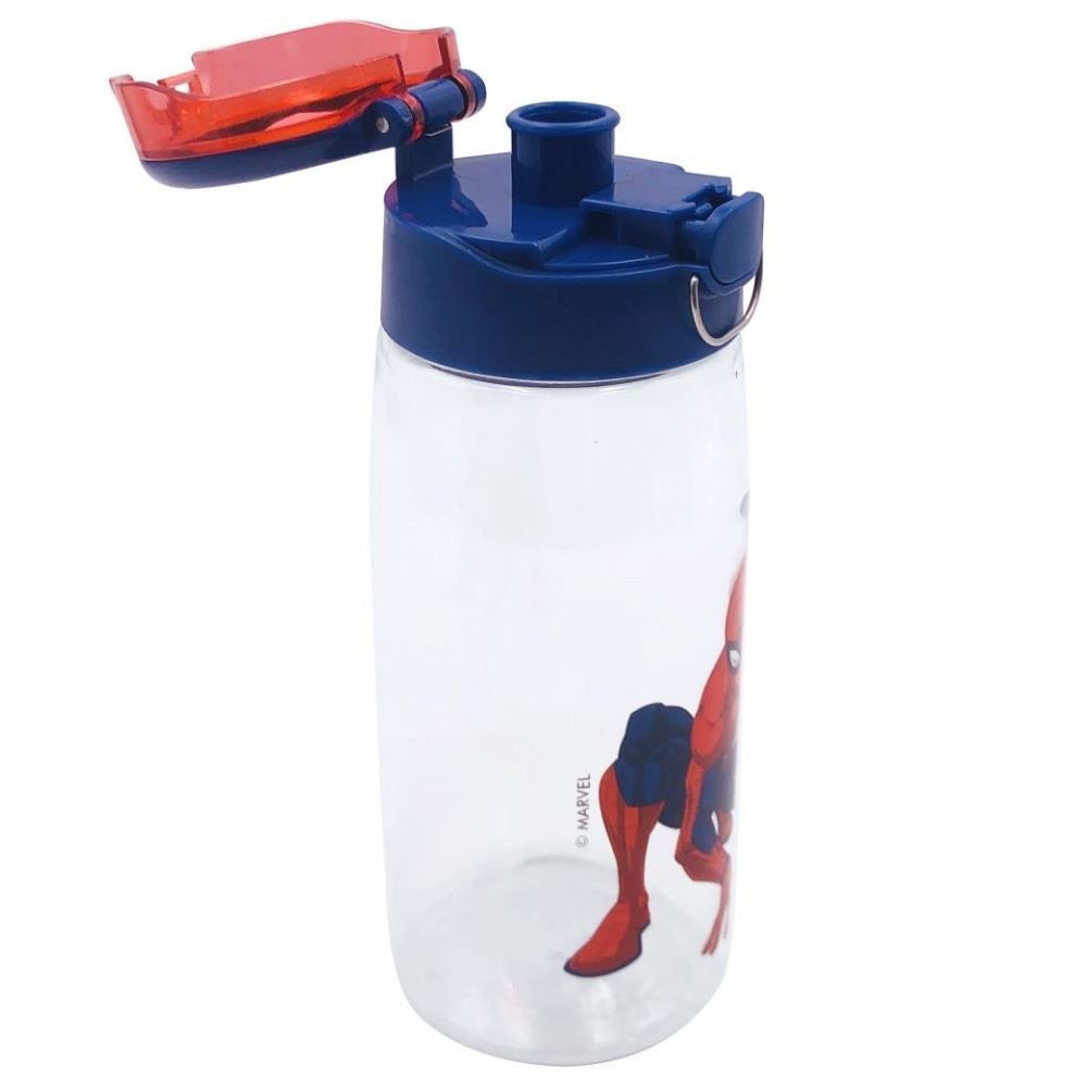 Garrafa De Água De Plástico Homem Aranha Marvel 600Ml -  Vermelho e Azul