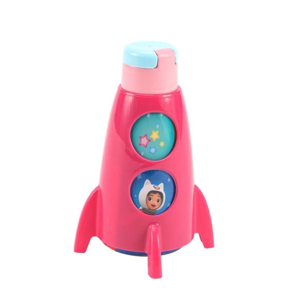 Garrafa Infantil Casa Da Gabby Formato De Foguete Plasútil - 320ml