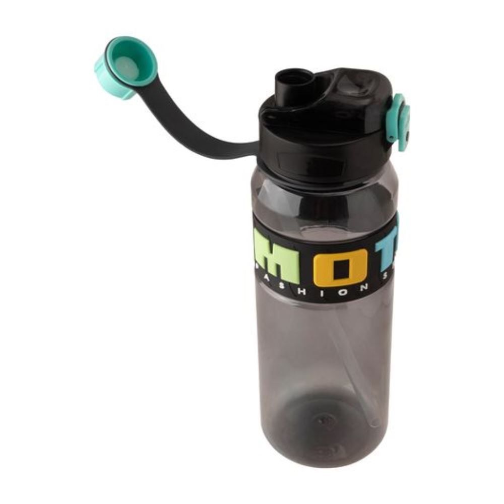 Garrafa Sport Com Alça Flashgoods 1,5 Litros - Preto 
