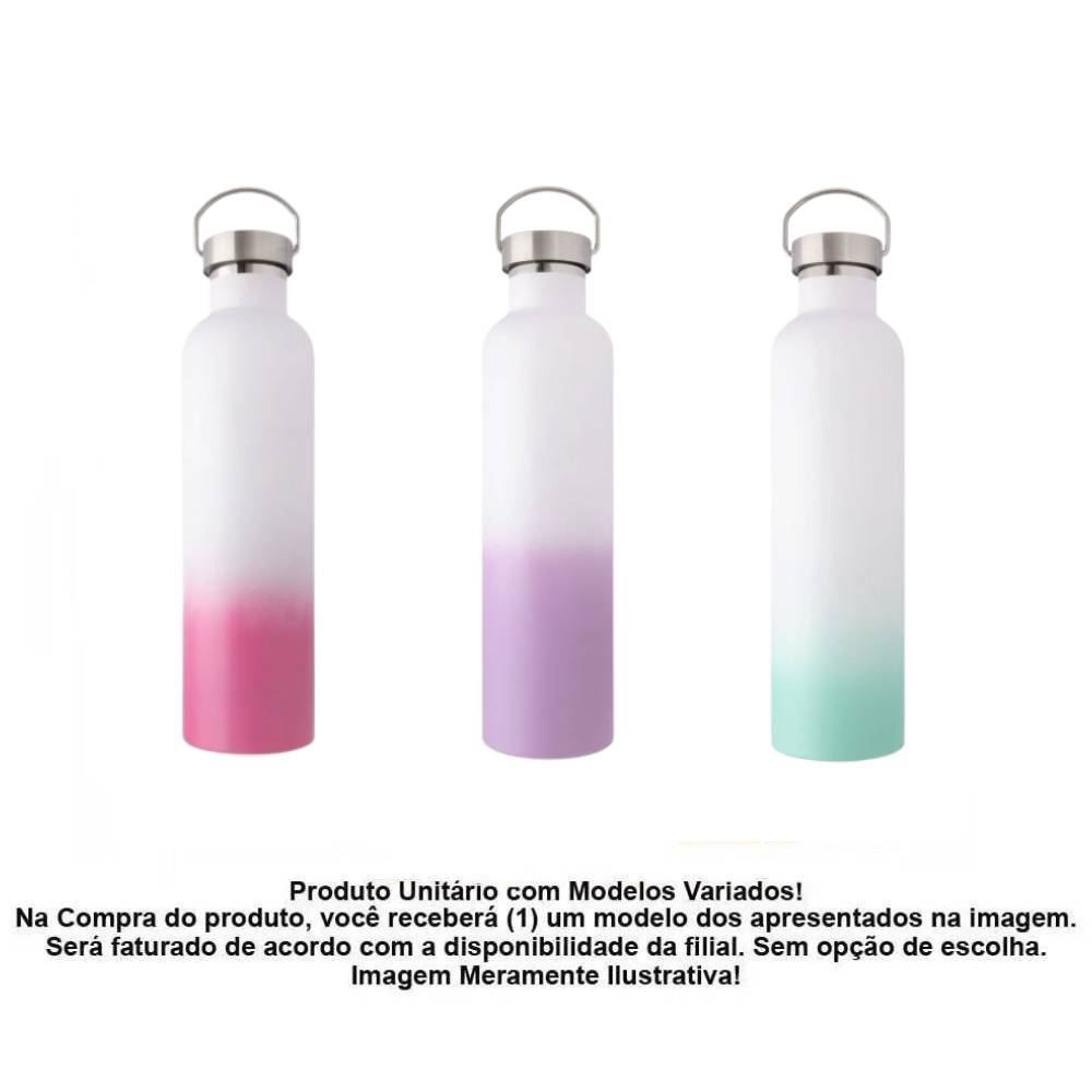 Garrafa Squeeze Com Alça Hermética Moment 500Ml - Sortido