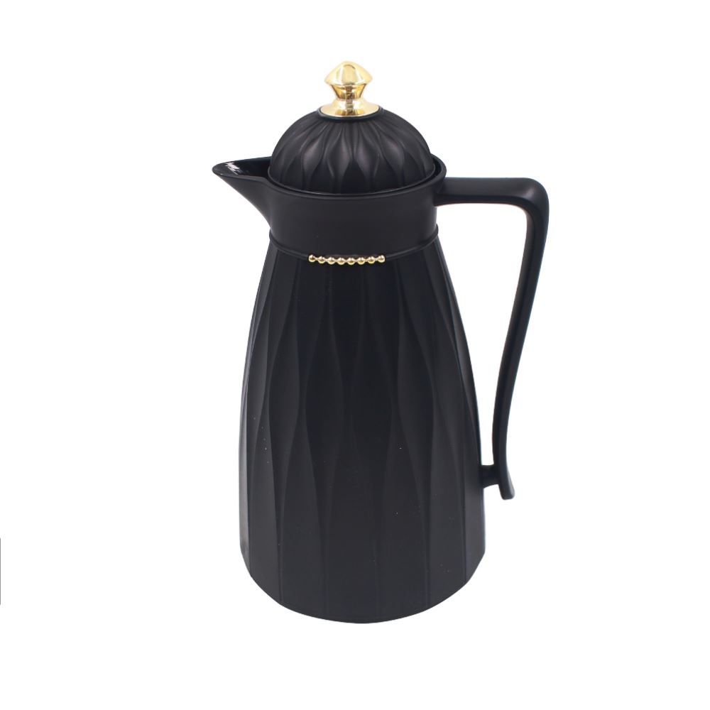 Garrafa Térmica Com Topo Dourado Havan Casa 1 Litro - Preto 