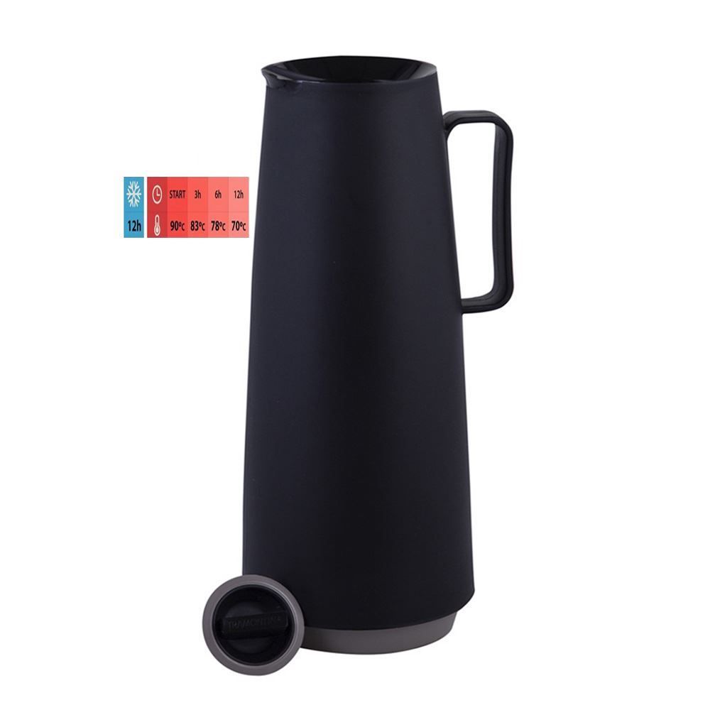 Garrafa Térmica Exata Tramontina De 1L - Preto