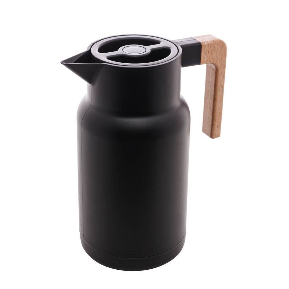 Garrafa Térmica Plastico Lyor Organic 1 Litro - Preto