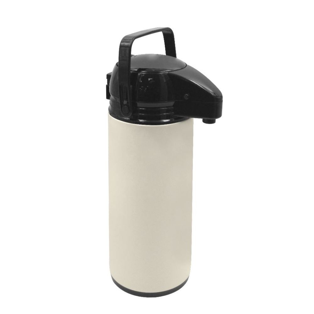 Garrafa Térmica Shiny Havan Casa 1,9 Litros - Bege e Preto