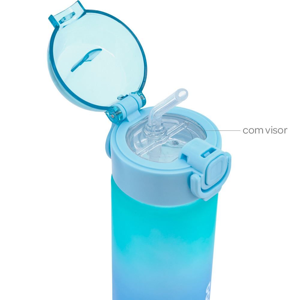 Garrafinha Infantil Degradê Azul Buba - 450ml