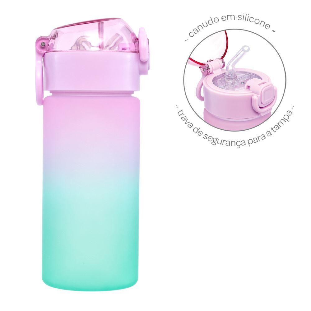 Garrafinha Infantil Degrandê Rosa Buba 450Ml - 18105
