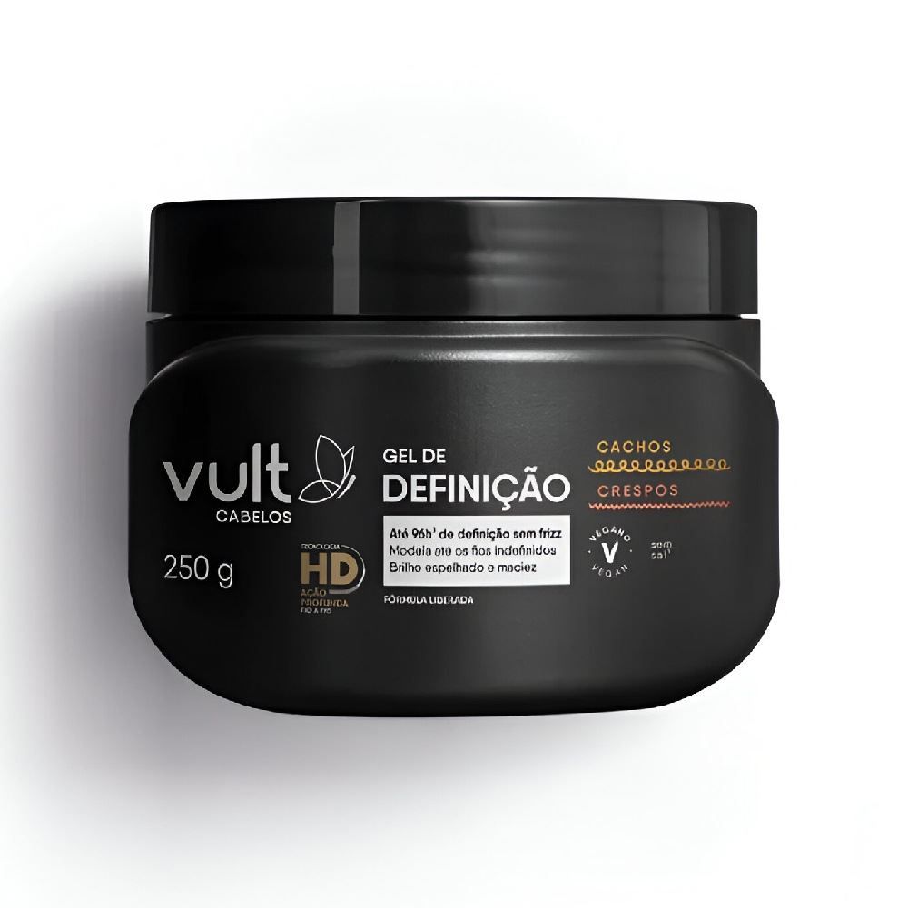 Gel De Definição Vult Cabelos Cachos E Crespos - 250g