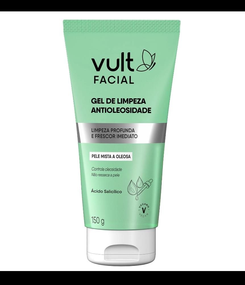 Gel De Limpeza Antioleosidade Facial 150G Vult Care