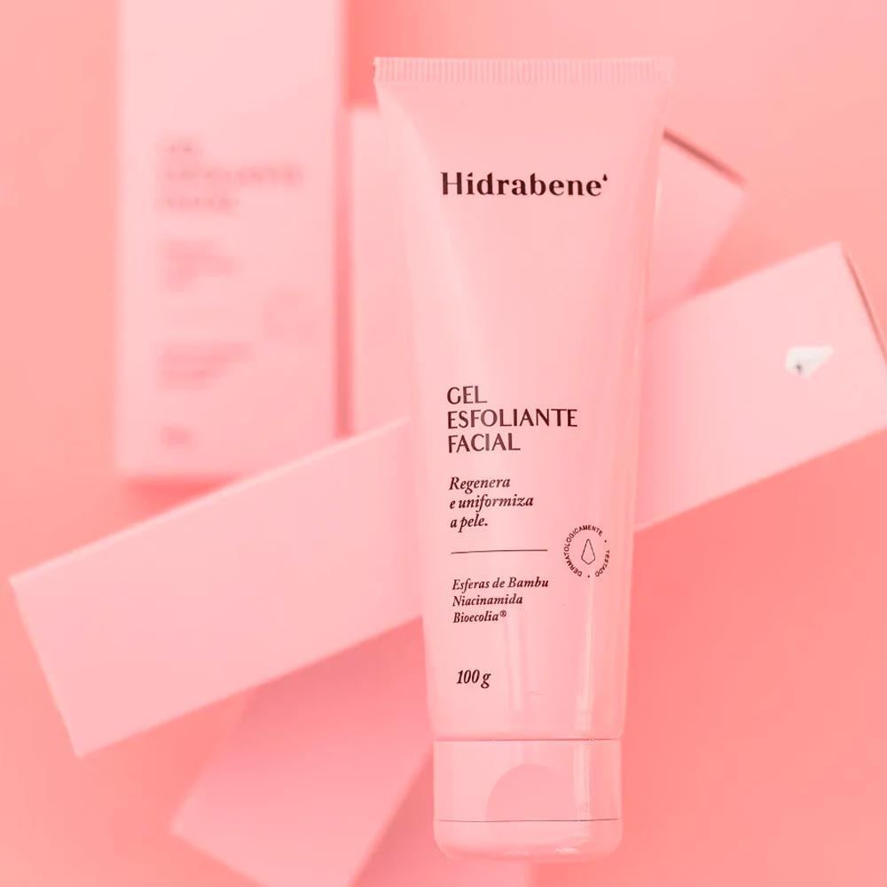 Gel Esfoliante Facial 100G Hidrabene - Rosa