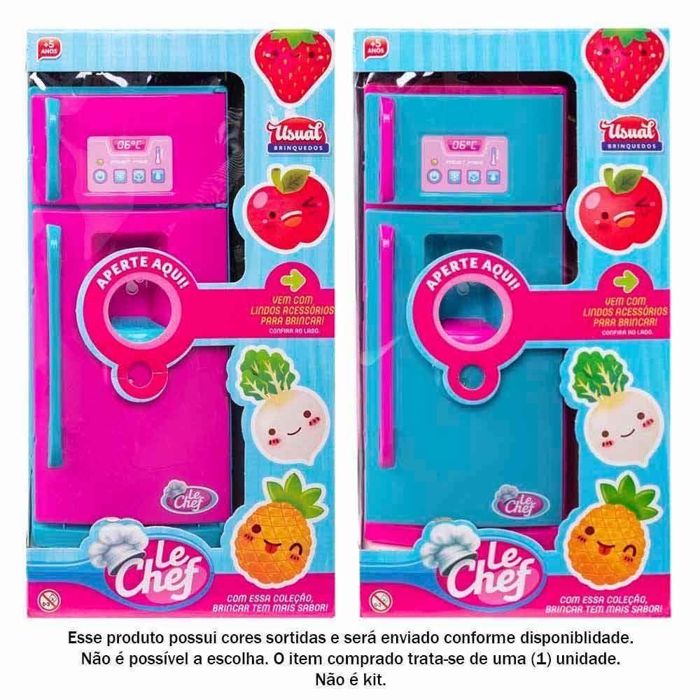 Geladeira Usual  Le Chef Com Som E Luz Usual Brinquedos - 410