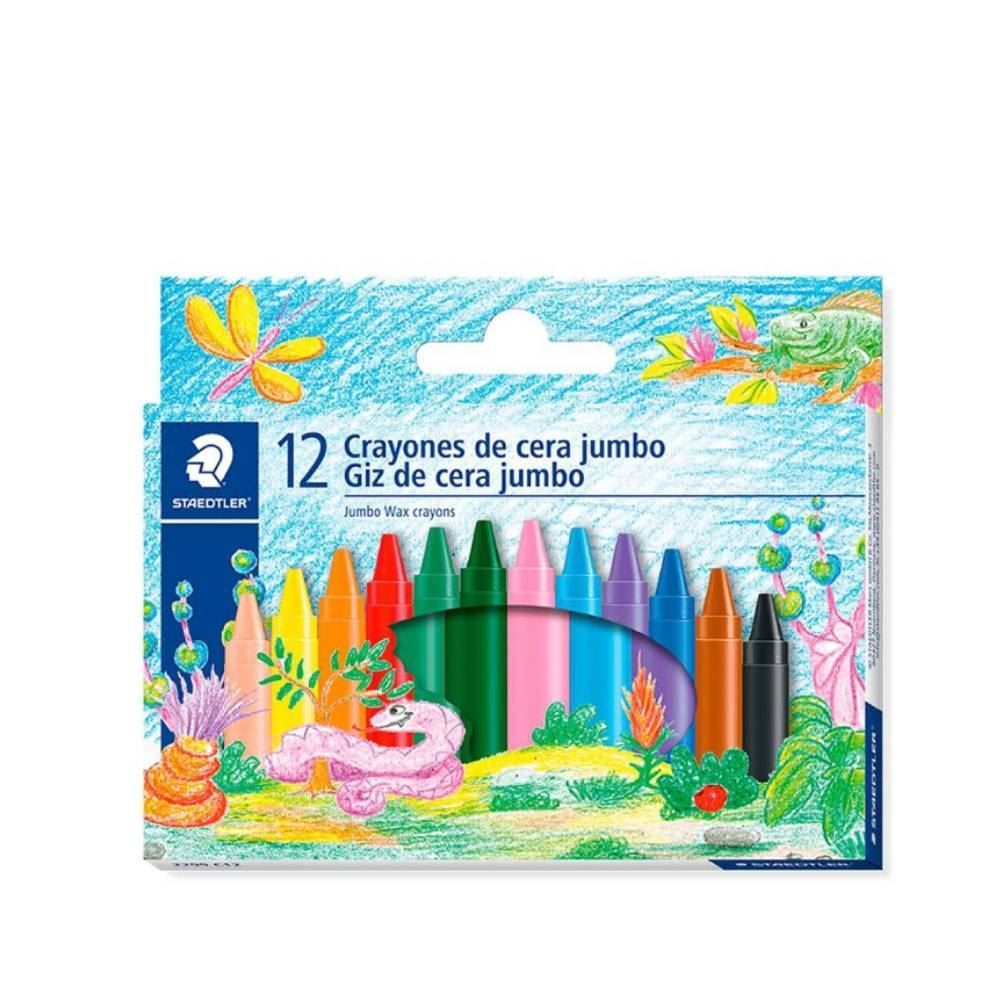 Giz De Cera Jumbo Staedtler - 12 Cores