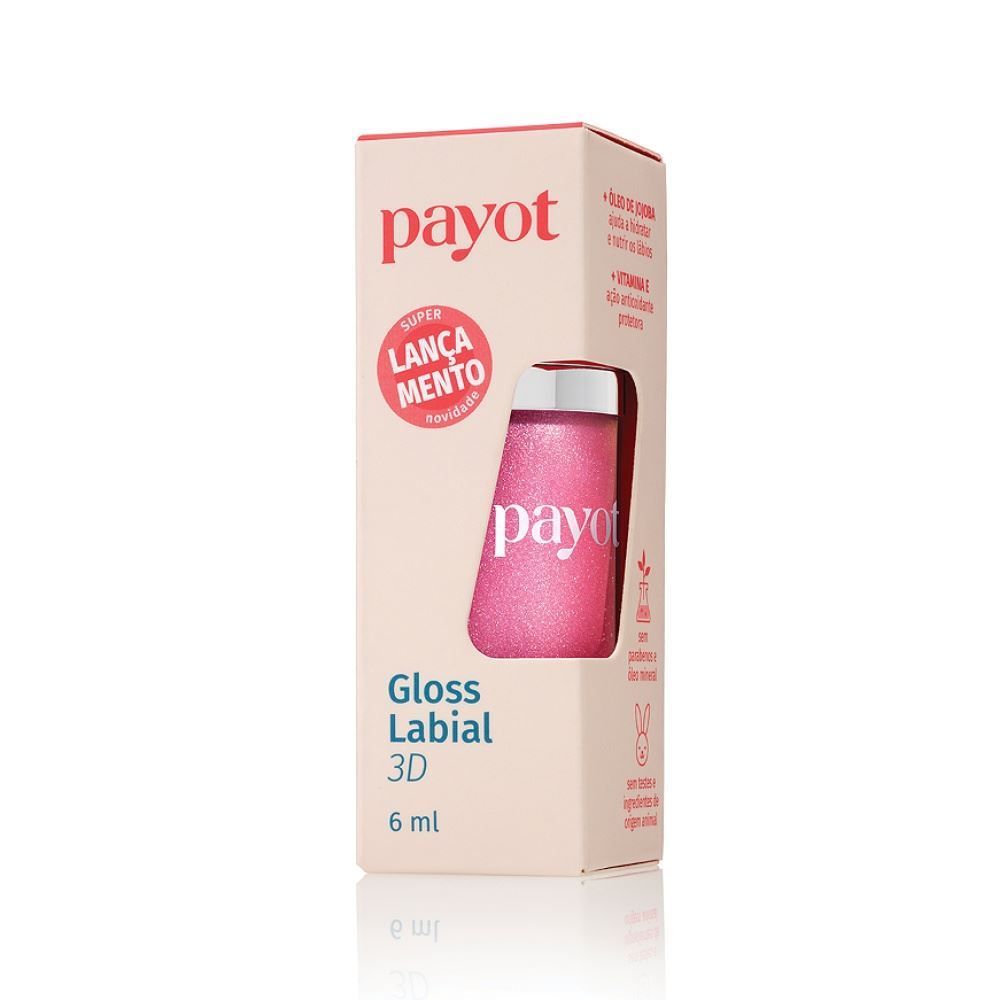 Gloss Labial 3D Algodão Doce 20 Payot - 6ml