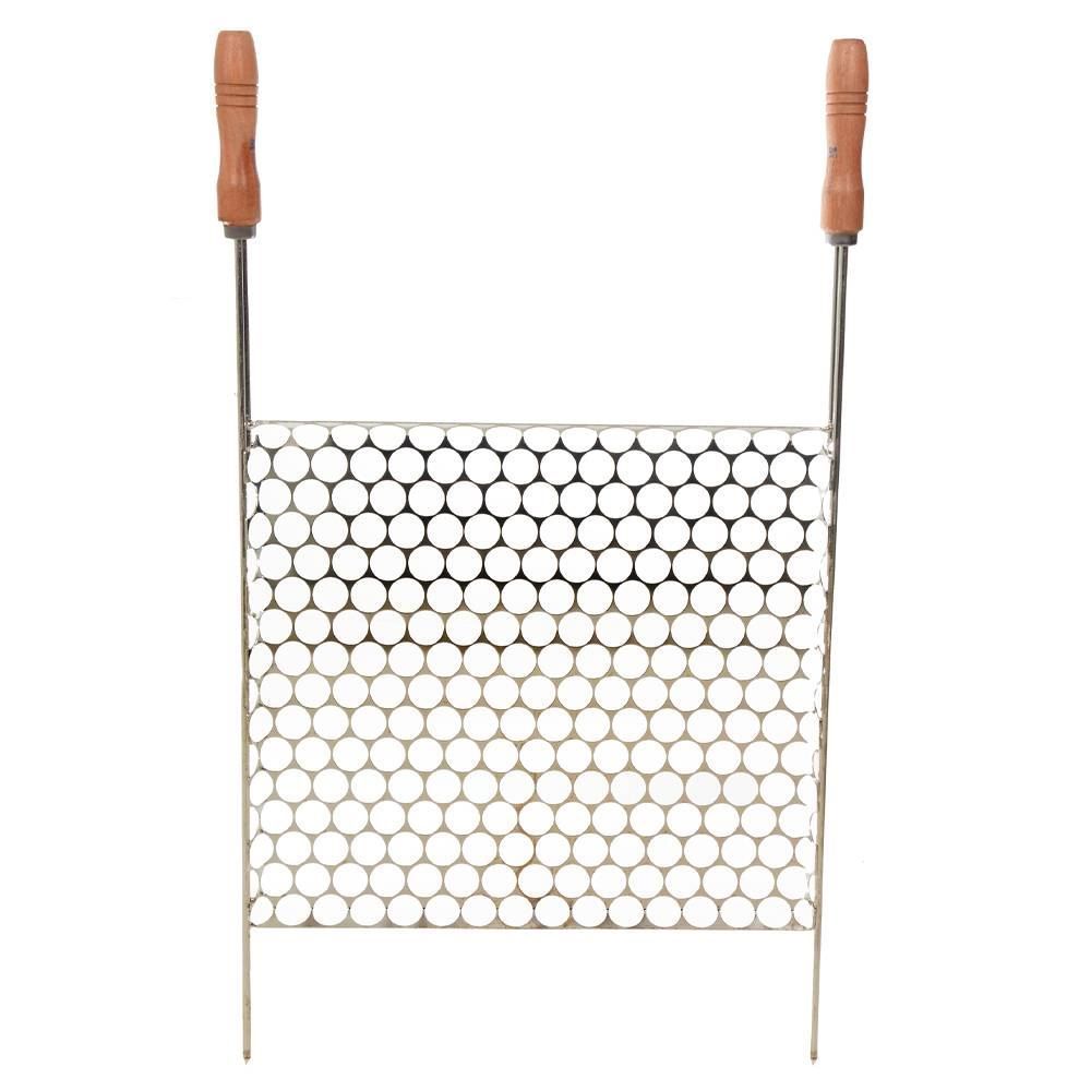 Grelha Moeda Aço Carbono 44X47cm Metal Adm