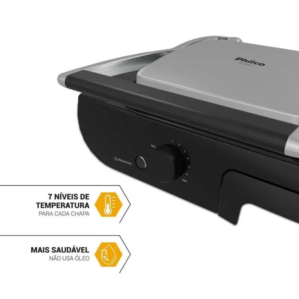 Grill Philco 7 Níveis de Temperaturas PGR31