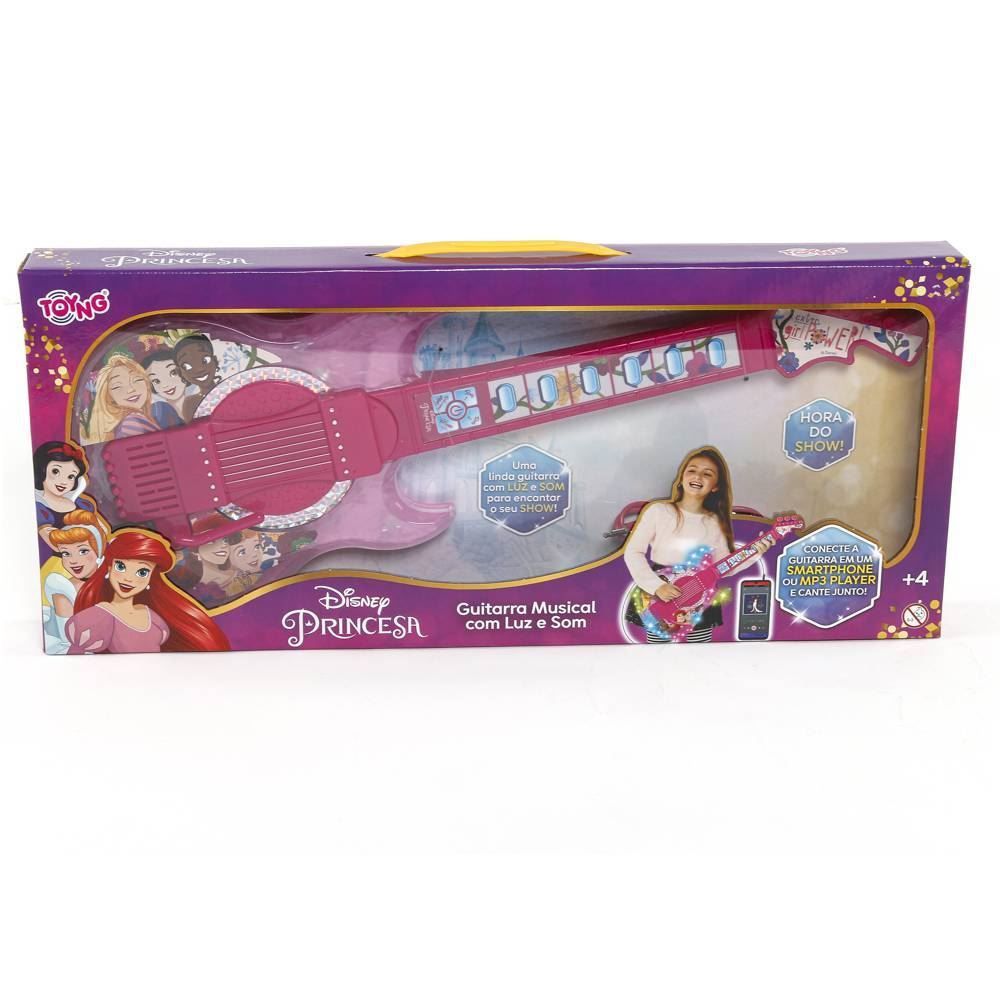 Guitarra Musical Com Luz E Som Princesas Disney Toyng - 051083
