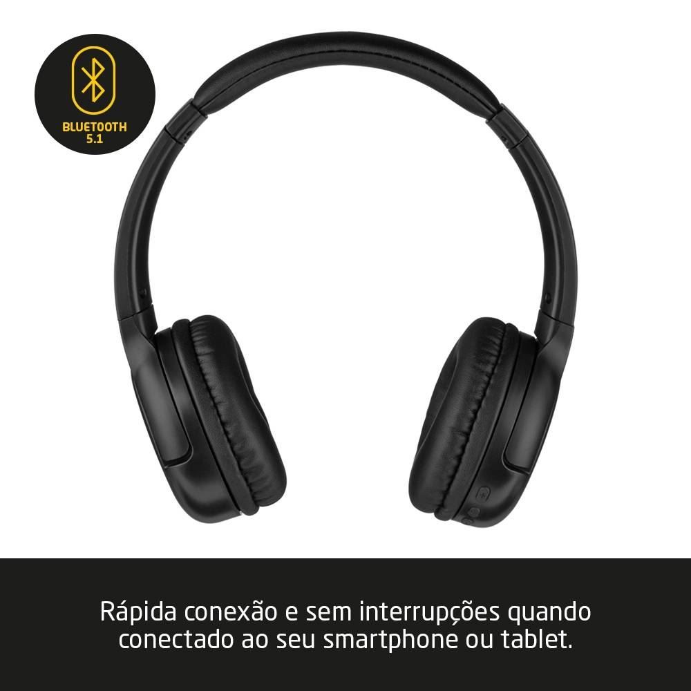 Headphone Bluetooth Flow Pulse Multi Preto Hands-Free - PH393