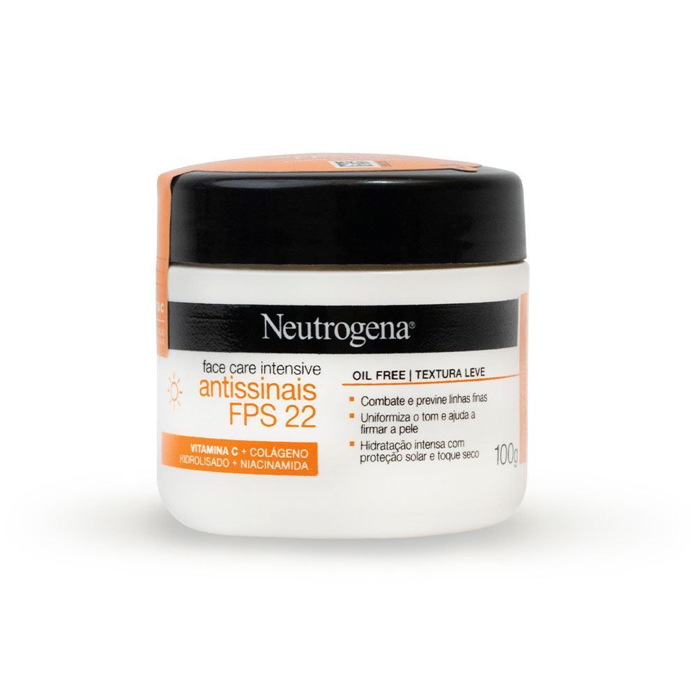 Hidratante Facial Antissinais Neutrogena Face Care Intensive - 100g