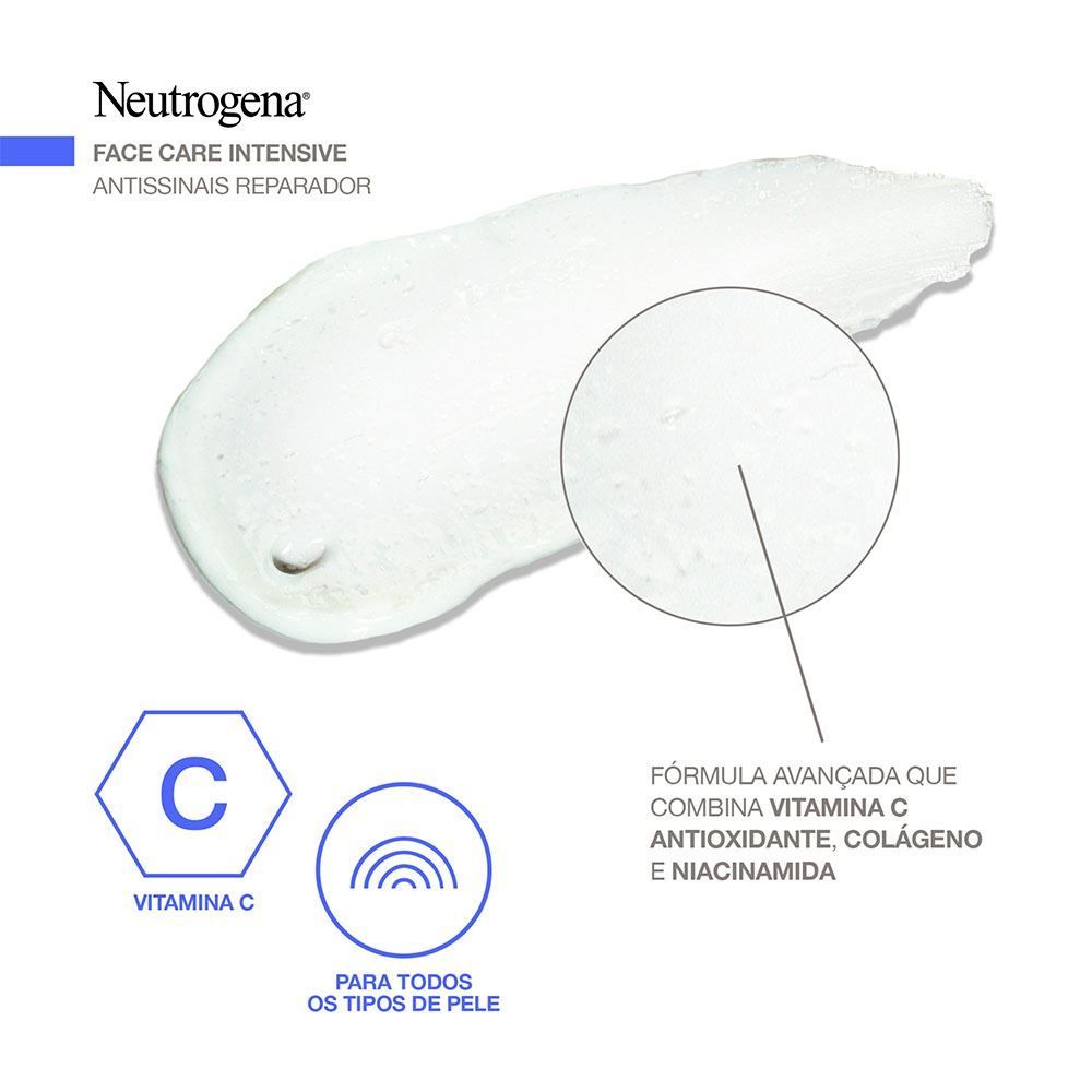 Hidratante Facial Antissinais Reparador Neutrogena Face Care Intensive - 100g